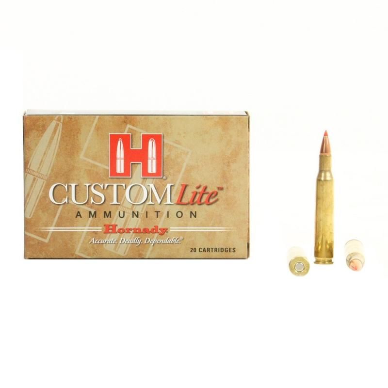 CARTOUCHE 270WIN CUSTOM LITE SOFTPOINT 120GR HORNADY