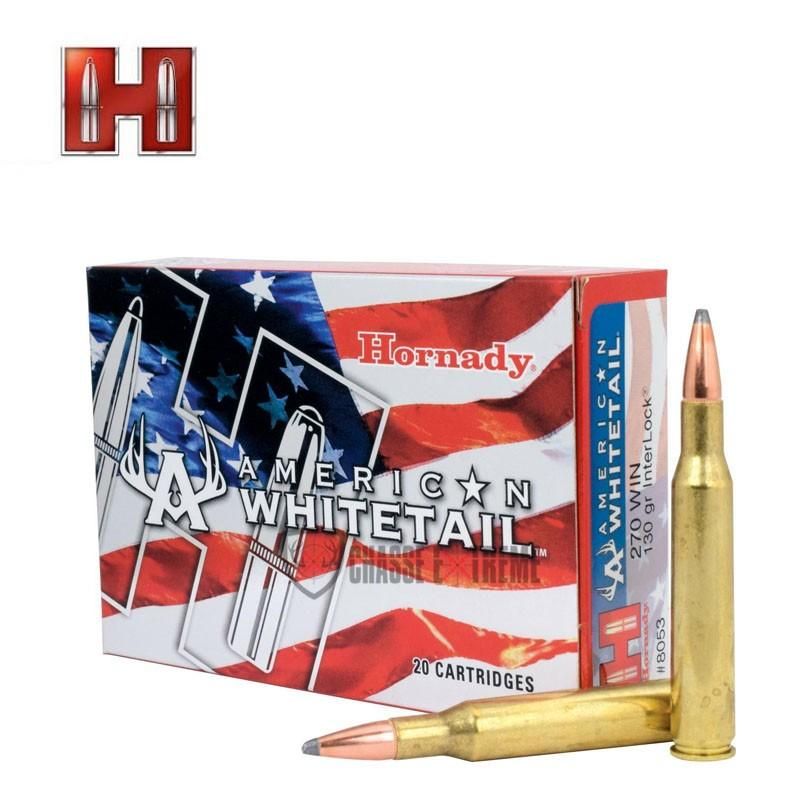 CARTOUCHES 270WIN INTERLOCK HORNADY 130GR