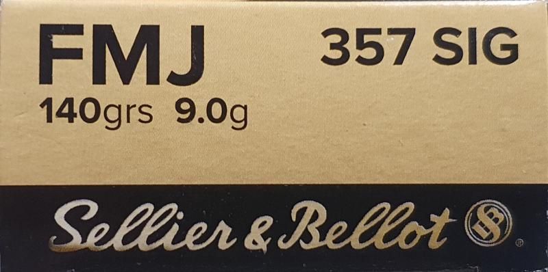 CARTOUCHES 357SIG 140GR SELLIER BELLOT