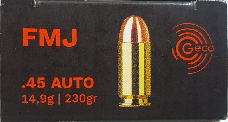 CARTOUCHES GECO 45 AUTO 230 GRAINS