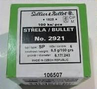 OGIVES 6MM 243 100GR SELLIER BELLOT